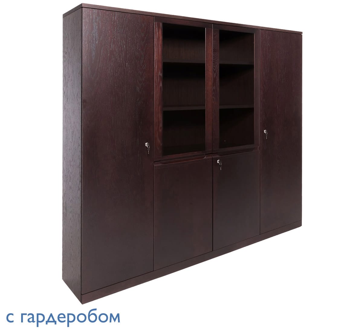 Шкаф высокий комбинированный для документов / одежды LaMaRi SET 105 601/606/609 Дуб Ферро