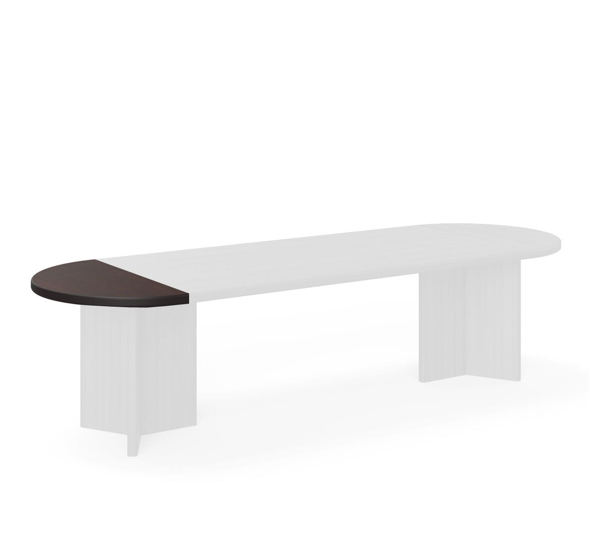 LEGNO Сектор 180* стола/пер ПАЛИСАНДР