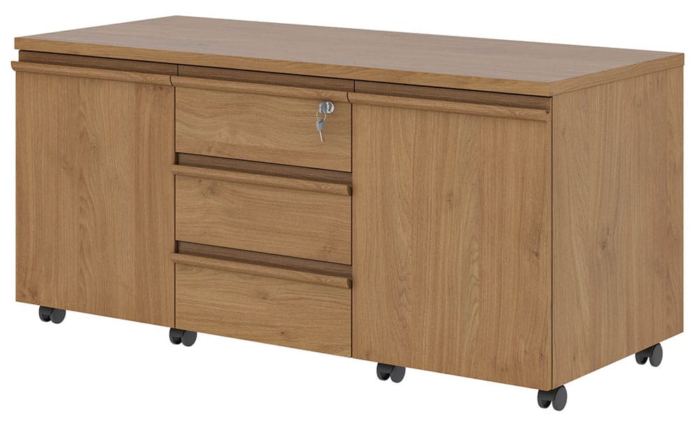 Тумба подкатная FRANKLIN DM 3 ящика, 2 отделения