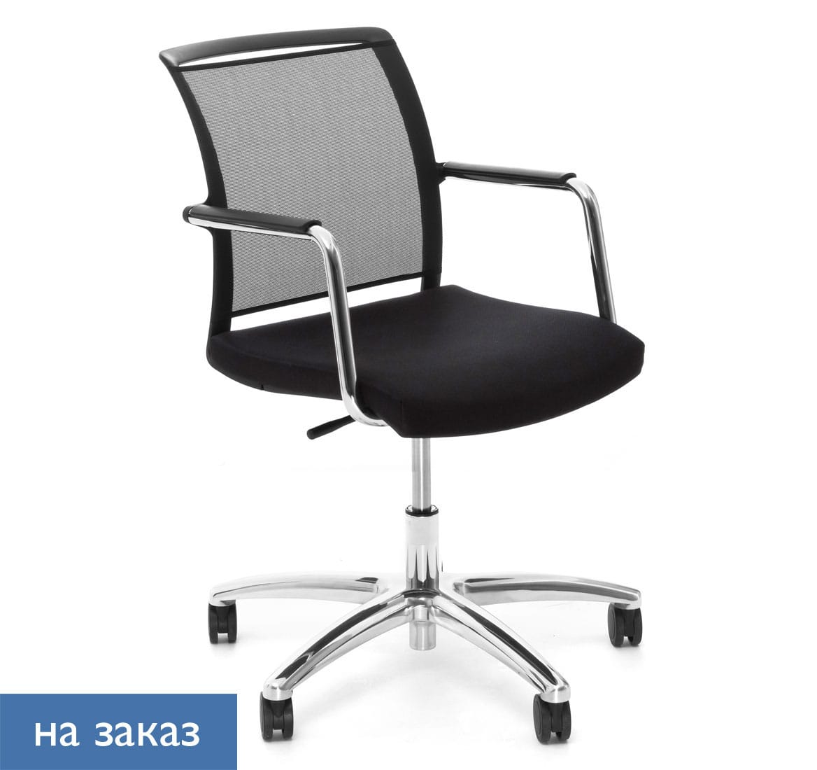 MAGNA/G Кресло,5-луч, колеса ЧЕРНЫЙ/КОЖА