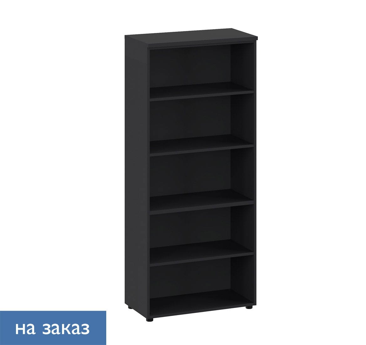FLEX Шкаф высокий открытый ГРАФИТ